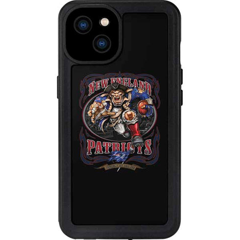 Liquid Blue NFL New England Patriots Running Back iPhone 15 Plus Waterproof Case